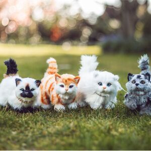 The Queen's Treasures Set of 4 Realistic Kitty Cat Pets For 18 Inch  Dolls